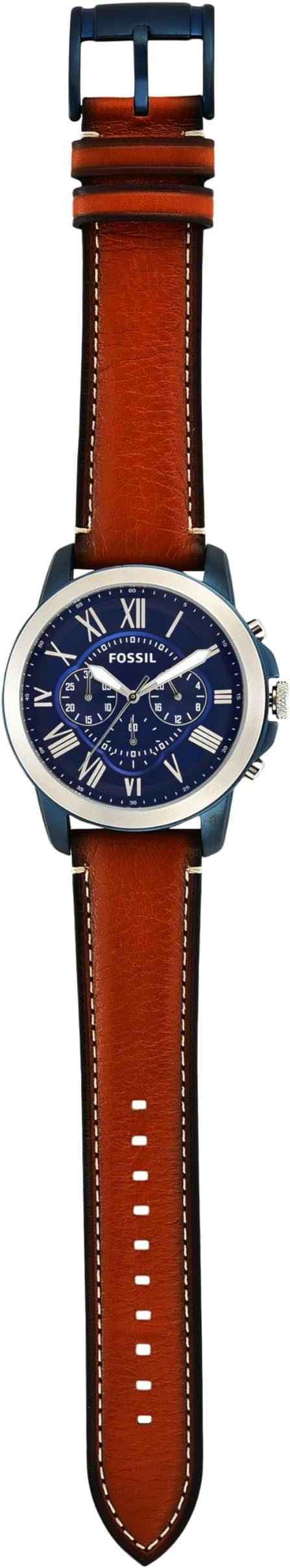 Fossil Men's Watch, Grant Quartz Stainless Steel Chronograph Watch for Men hover