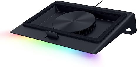Razer Laptop Cooling Pad Adaptive Smart, Intelligent Fan Control | Airtight Pressure Chamber, Fits Most Laptops & Macbooks 14