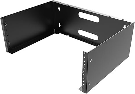 4U Wall Mount Patch Panel Bracket- 14 inches Deep Steel | Network Rack for Network Switches, Patch Panel, Shallow Networking and IT Equipment, (4U)