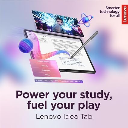 Lenovo Idea Tab - College Tablet - 11″ 2.5K IPS Touchscreen Display - 90Hz - MediaTek Dimensity 6300-4 GB Memory - 128 GB Storage - Integrated Arm Mali-G57 MC2 - Tab Pen and Folio Case hover