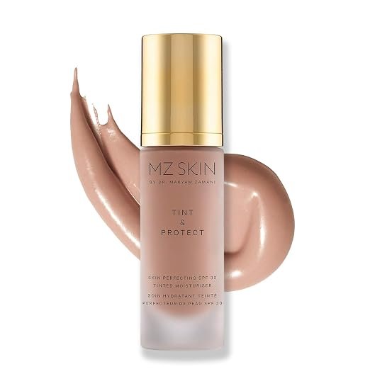 MZ SKIN Tint & Protect Skin Perfecting SPF 30 | Sheer Coverage Tinted Moisturizer with Vitamin C for Smooth, Radiant Skin 30 mL / 1.01 oz