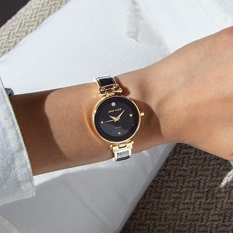 Anne Klein Women's Genuine Diamond Dial Bangle Watch hover