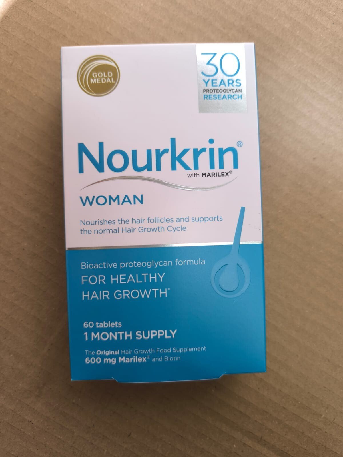 Nourkrin Woman Hair Support 60ct - Promotes Healthy Hair, 1 Month Supply hover