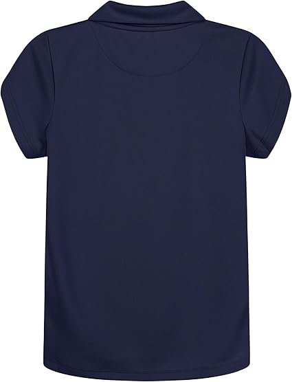 Nautica Girls' Short Sleeve Performance Polo