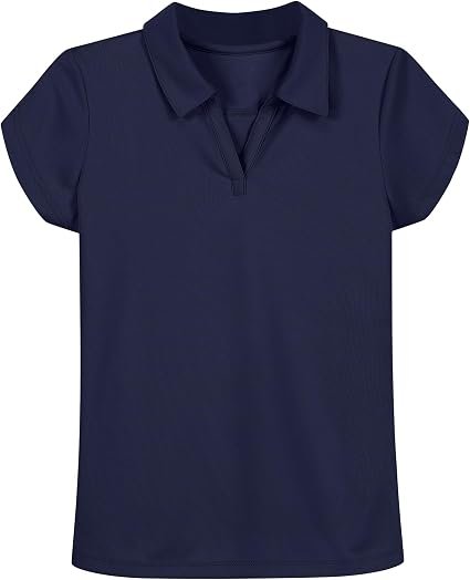 Nautica Girls' Short Sleeve Performance Polo hover